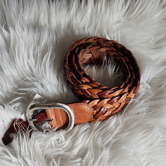 New Brighton Leather Woven Belt, NWT, Medium - Picture 1 of 4